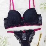 Conjunto de Bojo com Renda e Alça Animal Print