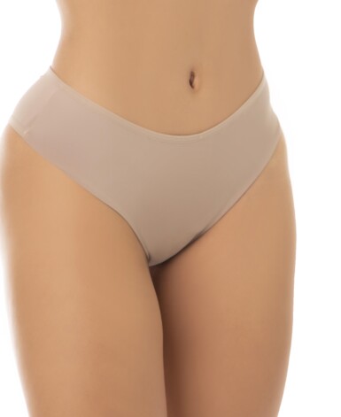 Calcinha de Microfibra com Frente em Tecido Duplo - Soliane