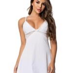 Camisola Costas Abertas com Detalhe em Renda