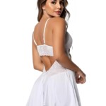 Camisola Costas Abertas com Detalhe em Renda