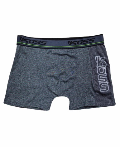 Cueca Boxer Listrada com Estampa Lateral