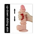 Pênis Realístico com Dupla Camada 8.0" - Tamanho 20,5 X 4,0 cm