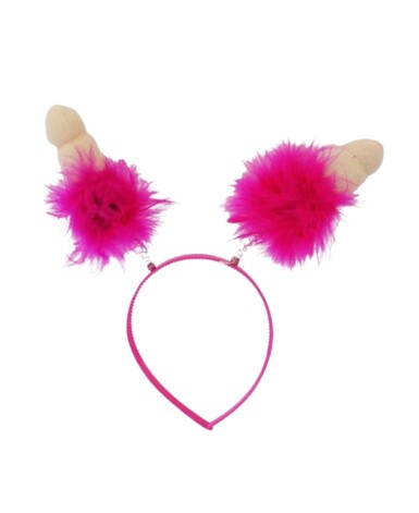 Tiara de Pênis com Pelúcia