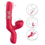 Vibrador de Ponto G e Clitóris com Dedilhar - Minnie