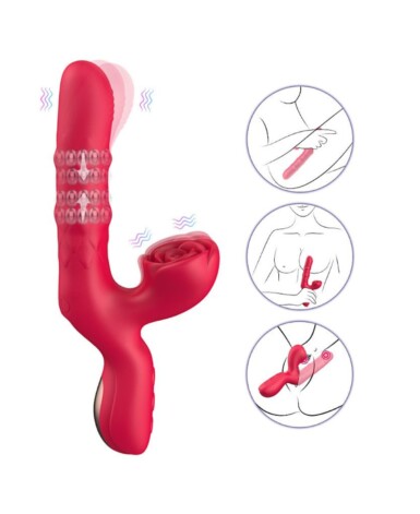 Vibrador de Ponto G e Clitóris com Dedilhar - Minnie