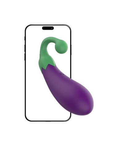 Bullet em Formato de Berinjela / Vegetais - À Longa distância App - 9,6 x 3,1cm