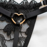 Conjunto Fio Dental com Tule Bordado