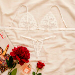 Conjunto Fio Dental com Tule Bordado