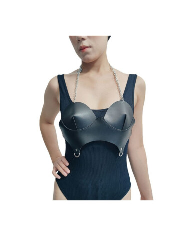 Harness - Top em Couro e Correntes