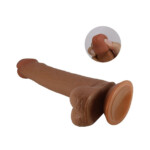 Pênis Realístico c/ Dupla Camada - Marrom - 22cm